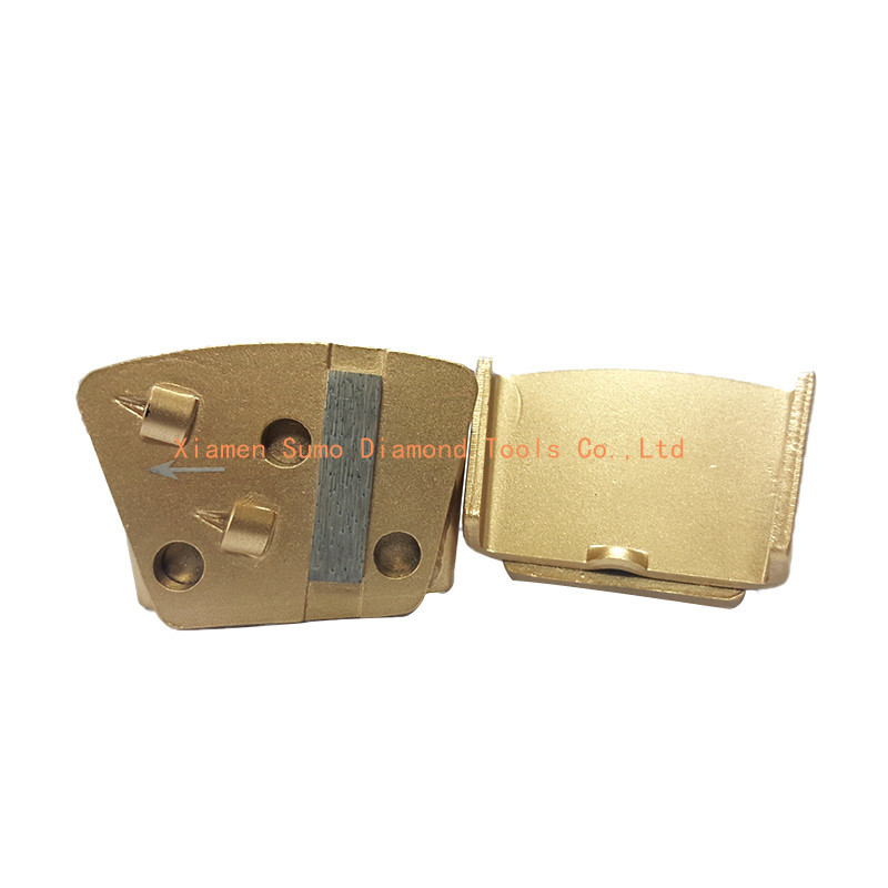 2 PCD Segments Diamond Grinding Disk With One Circular Supporting Segment