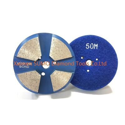 3 inch 10 Segments Velcro Backed concrete grinding disc for Stonekor concrete grinder