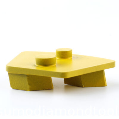 Double Arrow Concrete Grinding Tools With EG Prep Two Pin Locking Diamond  Segments